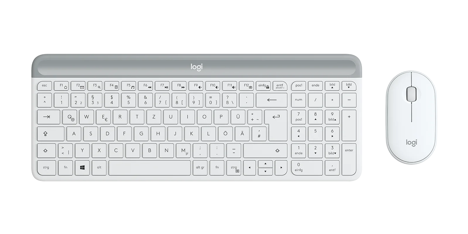 Kompaktes kabelloses Tastatur-Maus-Set – MK470 Slim Combo
